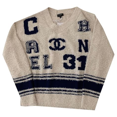 chanel logo sweater